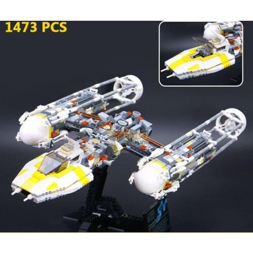 05040 Y-wing Attack Fighter Building Blocks Compatible 10143 Star movie Wars 1473PCS Bricks Model Kids Toys birthday gift