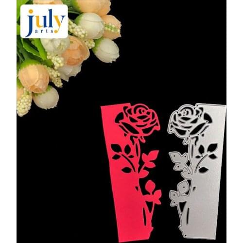 Julyarts Rose Hollow Flower Metal Cutting Dies Stencil for DIY Scrapbooking Paper Cards Making Decorative Crafts Supplies