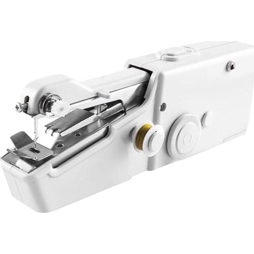 Mini Hand Sewing Machine Quick Handy Stitch Sew Needlework Cordless Clothes Fabrics Household Electric Sewing Machine