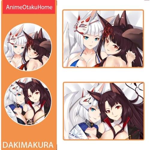 Anime Game Azur Lane Akagi Kaga USS Enterprise Throw Pillow Cover Hugging Body Pillowcase Otaku Bedding Dakimakura Pillow Case