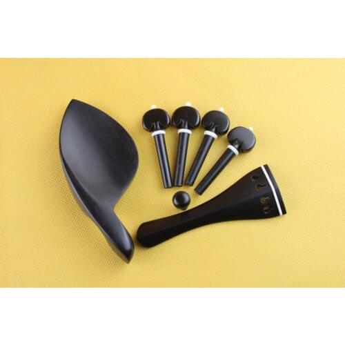 New high quality ebony Luthier violin fittings 4/4, violin parts accessories