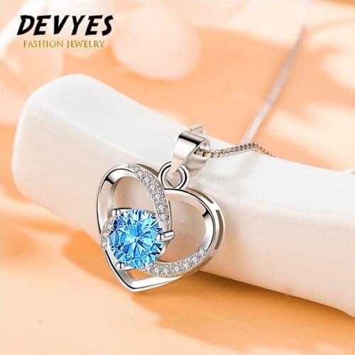 New Arrival Personality Love Heart Necklace Pendant Zircon Jewelry for Women Best Gift Valentines Day & Birthday Presents