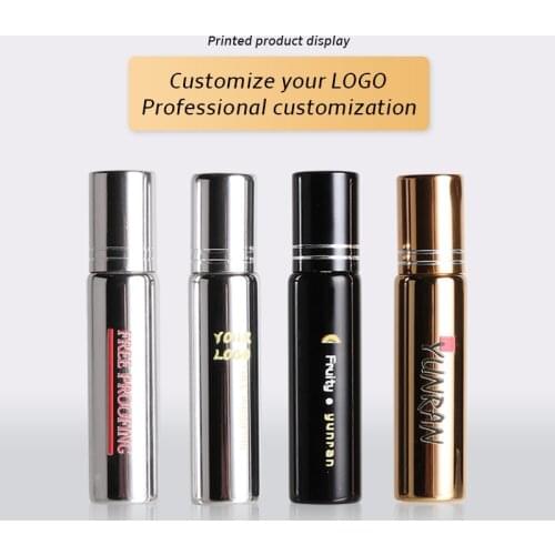 Wholesale 10ML Refillable UV Glass Perfume Bottle With Roll On Empty Essential Oil Portable Free Custome Logo