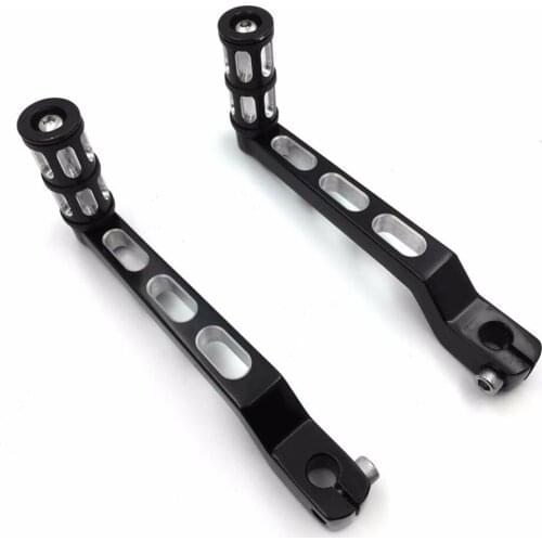 Aftermarket free shipping Aluminum Heel Toe Shift Levers/ Shifter Pegs For Harley Electra Glide 1988 and later BLACK
