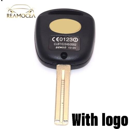 Reamocea 1x Remote Car Key Shell Fit For Toyota Corolla Land Cruiser YARIS CAMRY RAV4 3 Buttons Fob Key Case Logo Replacement