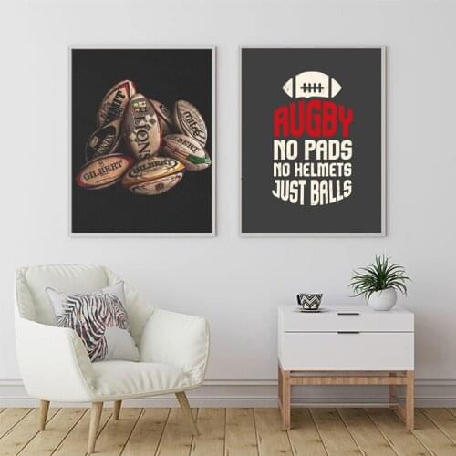 Rugby Balls Canvas Prints Art Posters and Prints Abstract Canvas Art Wall Paintings Pictures for Living Room Home Artwork Decor