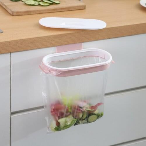 Garbage Bag Racks Kitchen Rubbish Bag Holder Cupboard Waste Bin Hanging Racks Trash Storage Rack Portable Cleaning Tools