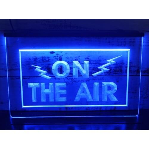 I066 On The Air Radio Recording Studio Led Neon Light Sign