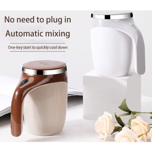304 Stainless Steel Coffee Mixing Cup Automatic Magnetic Rotation Electric Milk Electric Mixing Insulated Smart Mug