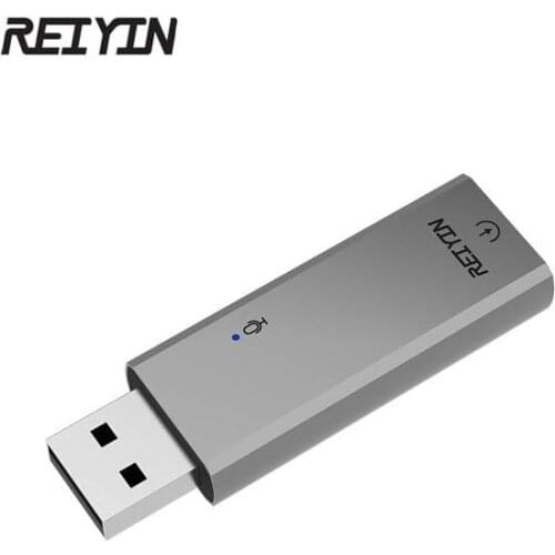 Reiyin USB Audio DAC 192kHz 24bit Optical Toslink HIFI Home Theater Headset Adapter Portable Voice Chat Sound Card