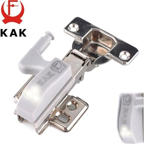 10PCS KAK LED Cabinet Hinge Light Universal Kitchen Bedroom Living Room Cupboard Wardrobe 0.25W Inner Sensor light Hardware