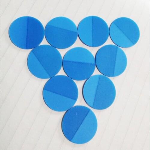 10pcs/lot 25mm round blue plastic Sticker lable Post It Bookmark Point It Marker Memo Flags Sticky Notes each