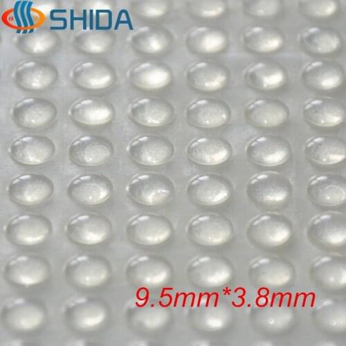 1000PCS 9.5*3.8mm Clear Soft and Self Adhesive Anti Slip Rounded Silicone Rubber Feet Pads Plastic Bumper Damper Shock Absorber