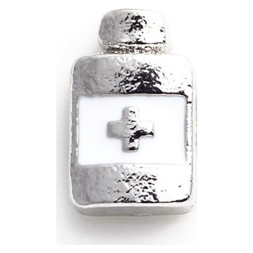 20Pcs/lot Medicine Bottle Floating Charms Hand-made DIY for Glass Lockets