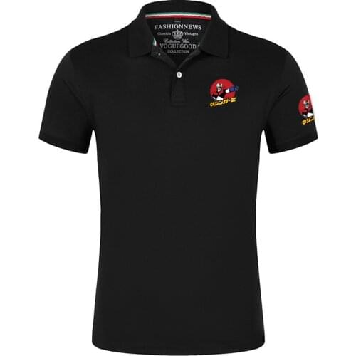 2021 Casual Mens Summer Mazinger Z Logo Polo Shirts Brand Fashion Business Cotton Short Sleeve Polo Shirts Male Solid Tee