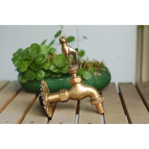 Bronze animal garden faucet tap washing machine leading antique faucet Leopard