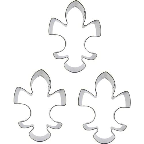 Flower shape 3 piece biscuit cutting molds, baking tools, cake decorating soft candy tools