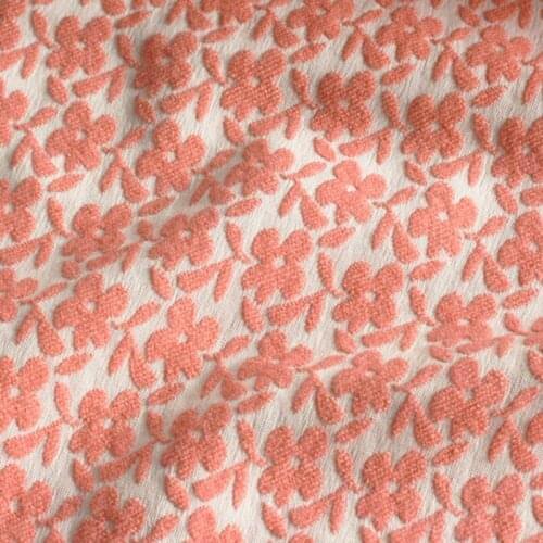 Cotton Polyester Floral Jacquard Fabric For Sewing Dress Coat Baby Clothing DIY Patchwork Materials Telas Costura