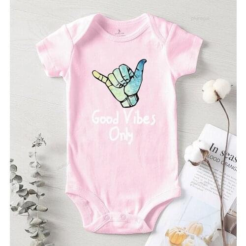 Toddler Girl Jumpsuits Newborn Things for A Girl Rompers baby boys Onesie Infant Girl Winter Clothes Printing Good Vibes Only