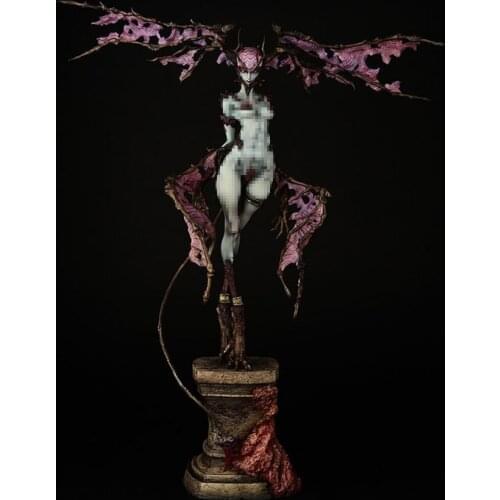 Garage Kit Unpainted Garage Resin Model Kit The Extreme Devil Red shadow girl Resin Figure Kit
