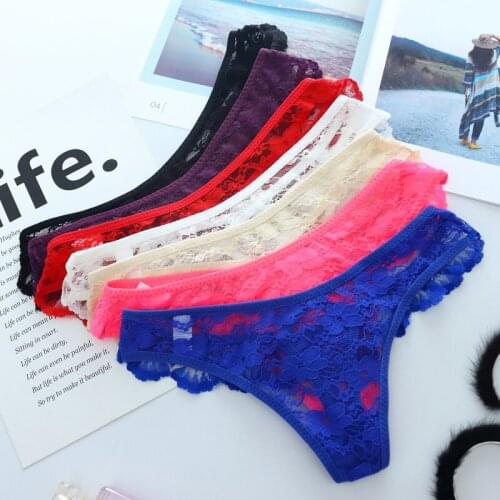Hot ! Sexy Lace Panties Women G-String Sexy Underwear Transparent Panties Lace Panties For Female Sexy Underwear WomenS Panties