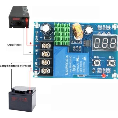 XH-M604 Battery Charger Control Module DC 6-60V Storage Lithium Battery Charging Control Switch Protection Board