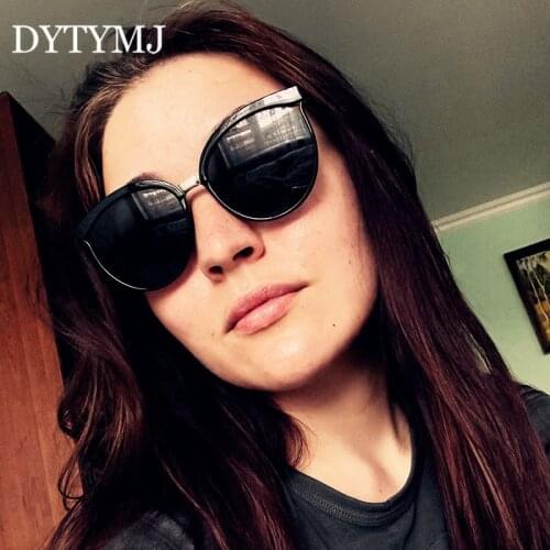 DYTYMJ Cat Eye Sunglasses Women Elegant Vintage Eyeglasses Women/Men Luxury Brand Glasses Women Round Lentes De Sol Mujer UV400
