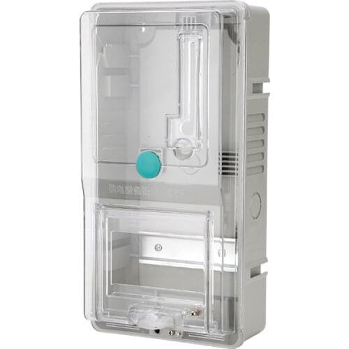 Single phase meter box 1 WATERPROOF plug-in outdoor meter box household transparent plastic meter box