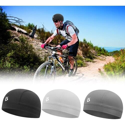 Cooling Skull Cap Breathable Sweat Wicking Cycling Running Hat Cap Inner Liner Helmet Beanie Dome Cap Sweatband Quick Dry Hat