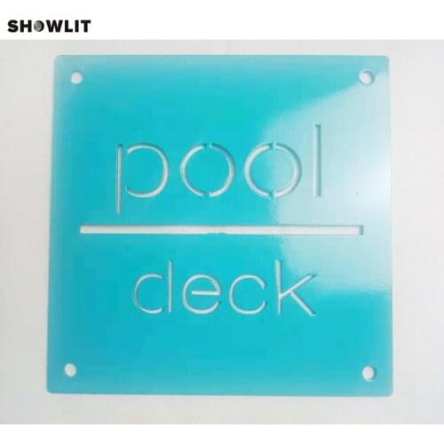 Custom Green Door Name Sign For Hotel