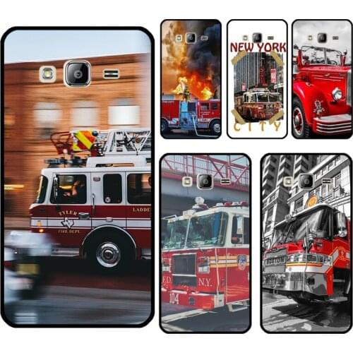 Fire Engine Truck For Samsung Galaxy J7 J1 J3 J5 2016 A3 A5 2017 A6 A8 J4 J6 Plus J8 A7 A9 2018 Case Cover