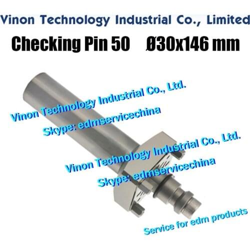 Checking Pin 50 for chuck alignment ER-010723 Ø30x146mm,ITS Measuring device.Alignment of radial, axial and angular position