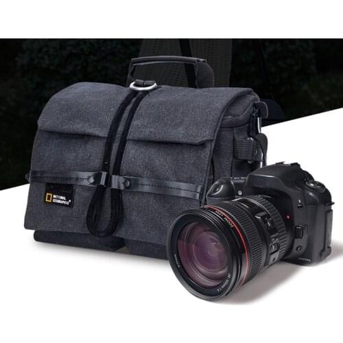 Roadfisher National Geographic Large Waterproof Camera Shoulder Carry Travel Case Bag Insert Fit DSLR Lens Canon Nikon Pentax