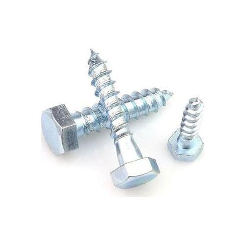 M6 25m-140m Length Hexagon Head Self-tapping Screws Hex Head Bolts Screw DIN571 M6x120mm (5pcs)