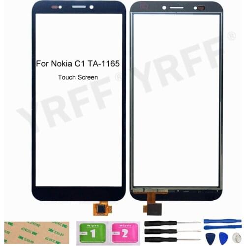 5.45'' Touch Panel For Nokia C1 TA-1165 Touch Screen Digitizer Front Glass Panel Sensor Assembly Parts