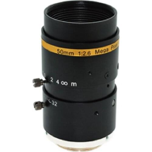 Shenzhen Smart Security C Mount Machine Vision application 50mm low distortion fixed focus F2.6 2/3 inch 10MP Lens