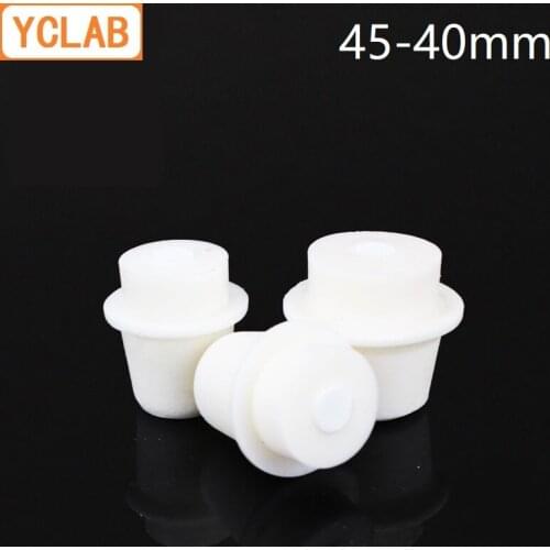 YCLAB Silicone Stopper for Erlenmeyer Conical Triangle Flask Upper Diameter 45mm * Lower Diameter 40mm Lab Chemistry Equipment