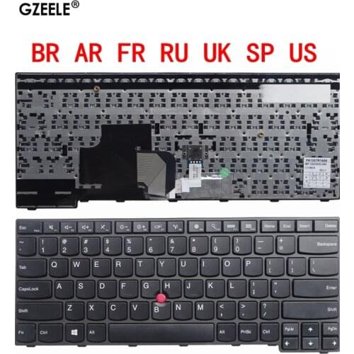 SP/BR/RU/FR/UK/US/AR New Keyboard for LENOVO E450 E455 E450C W450 E460 E465 Replacement