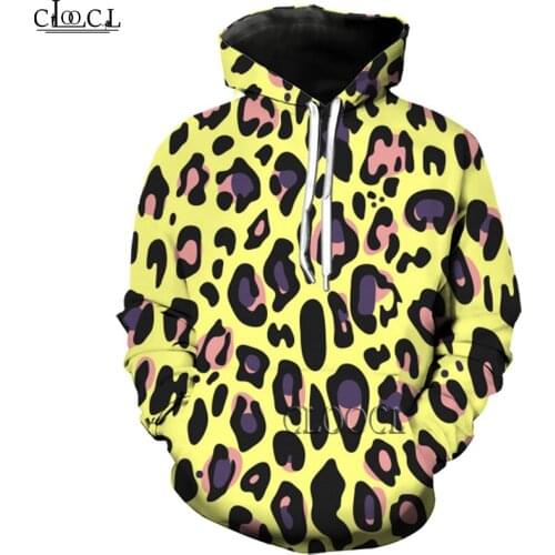 HX Yellow Leopard 3D Print Men Women Hoodies Sweatshirts Harajuku Fashion Hooded Autumn Hoody Casual Tracksuit Drop Shipping