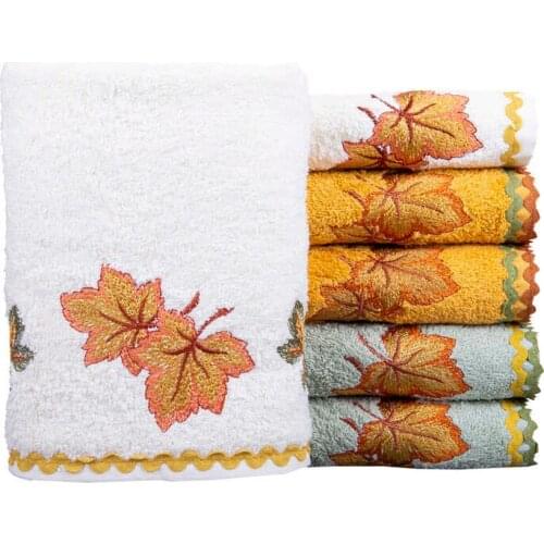Pack of 6 Colours Small Guest Hand Absorbent Bathroom Shower Kitchen Face Soft Cotton Beach Towels Set