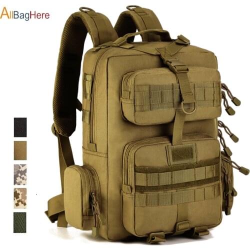 Waterproof Leisure Sport Travel Bag Camping Nylon Hiking Climbing Pack Multifunction Camouflage Molle Military Tactical Backpack