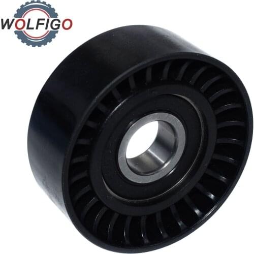 WOLFIGO Drive Belt Tensioner Roller for Citroen C2 C3 C4 Peugeot 1007 207 307 308 1.1 1.4 5751.C3 5751G7 9652073680 9685486880