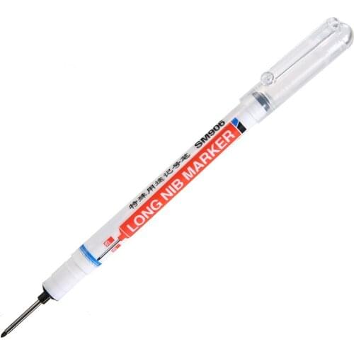 1pcs Long Heading Markers Home Decoration Construction Woodworking Multi-purpose Deep Hole Marker Pens Black Mark Deep Hole Mark