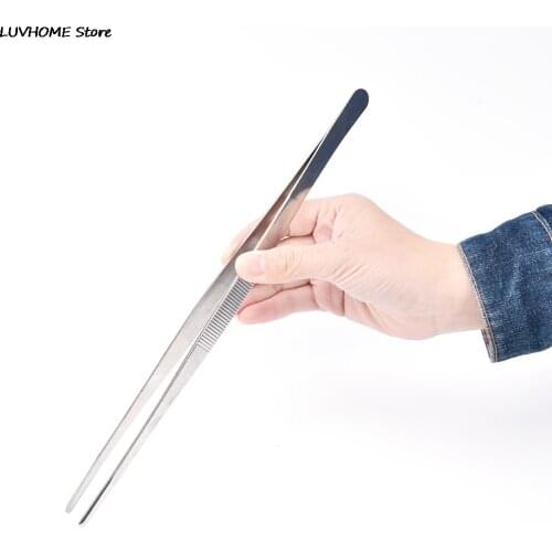 1PC Kitchen Gadgets Barbecue Tongs Food Tongs Food Clip Stainless Steel Churrasco Tweezers Clip Barbecue Buffet Restaurant Tools