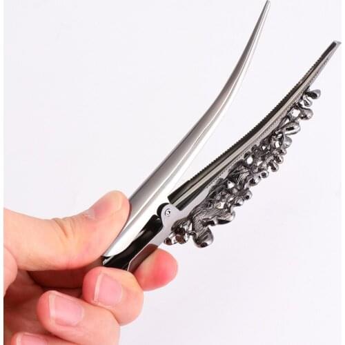 1Pc Duckbill Clip Rhinestone Studded Hairpin Hair Clip Bobby Pin Hair Styling Barrette Headwear Hair Accessory (Dark Blue)