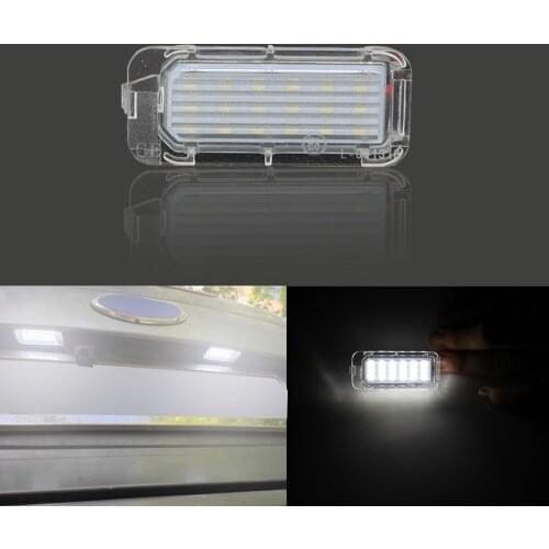2pcs LED Number License Plate Light Lamp For Ford Focus 5D Fiesta Mondeo MK4 C-Max MK2 S-Max Kuga Galaxy 6000k