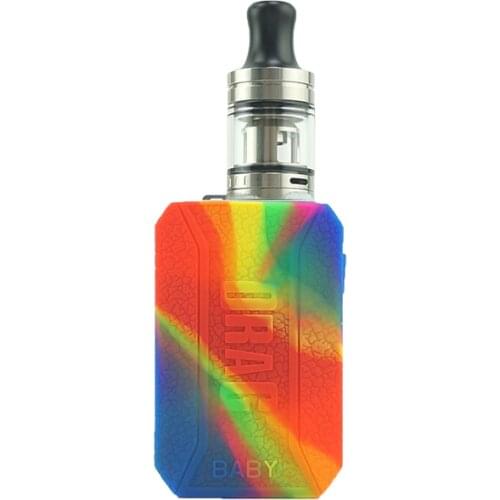 20pcs Protective Texture Case for VOOPOO drag baby kit Silicone Skin Rubber Sleeve Shield Wrap Cover Fit drag baby