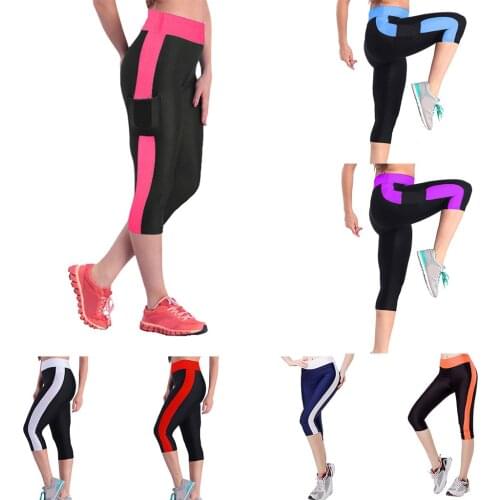 3/4 Seamless Leggings Sport Women Fitness Push Up Calf-length Yoga Pants High Waist Workout Running Sportswear Gym Tights #YJ