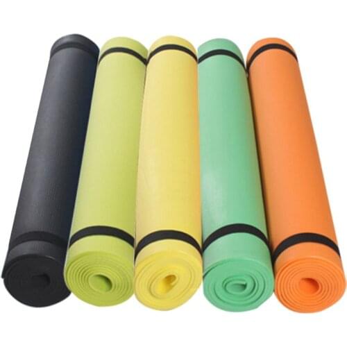 4mm Thick High Density All Purpose Non-Slip EVA Yoga Exercise Mat 68x24 inch Pilates Exercise Body Building Supplies