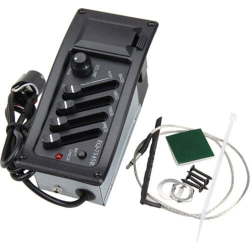 4 Band Acoustic Guitar Preamp Amplifier EQ 7545R Pickup